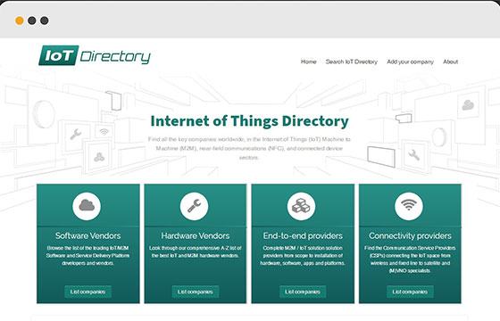IoT Directory web